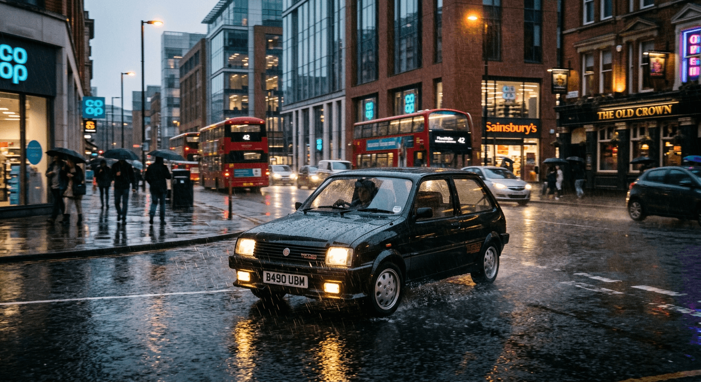 MK1 Golf in London rain